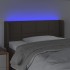 Cabecero con LED de tela gris taupe 93x16x78/88