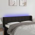 Cabecero con LED de tela negro 147x16x78/88