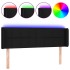 Cabecero con LED de tela negro 147x16x78/88