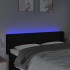 Cabecero con LED de tela negro 147x16x78/88