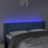 Cabecero con LED de terciopelo azul oscuro 147x16x78/88