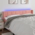 Cabecero con LED de terciopelo rosa 163x16x78/88