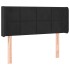 Cabecero con LED de terciopelo negro 93x16x78/88