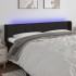Cabecero con LED de tela negro 203x16x78/88