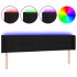 Cabecero con LED de tela negro 203x16x78/88