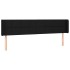Cabecero con LED de tela negro 203x16x78/88