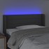 Cabecero con LED de tela gris oscuro 103x16x78/88
