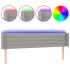 Cabecero con LED de tela gris claro 183x16x78/88
