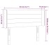 Cabecero con LED de tela gris claro 83x16x78/88