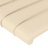 Cabecero con LED de tela crema 103x16x78/88