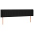 Cabecero con LED de tela negro 163x16x78/88