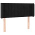 Cabecero con LED de terciopelo negro 103x16x78/88