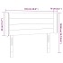 Cabecero con LED de terciopelo rosa 103x16x78/88