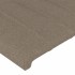 Cabecero con LED de tela gris taupe 103x16x78/88