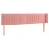 Cabecero con LED de terciopelo rosa 183x16x78/88