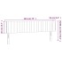 Cabecero con LED de terciopelo rosa 183x16x78/88