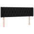 Cabecero con LED de tela negro 147x16x78/88