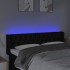 Cabecero con LED de tela negro 147x16x78/88