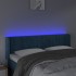 Cabecero con LED de terciopelo azul oscuro 147x16x78/88