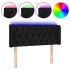 Cabecero con LED de tela negro 103x16x78/88