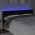 Cabecero con LED de terciopelo negro 163x16x78/88