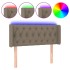 Cabecero con LED de tela gris taupe 93x16x78/88