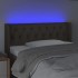 Cabecero con LED de tela gris taupe 93x16x78/88