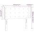Cabecero con LED de tela gris taupe 83x16x78/88