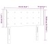 Cabecero con LED de terciopelo gris claro 93x16x78/88