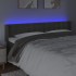 Cabecero con LED de terciopelo gris oscuro 163x16x78/88