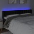 Cabecero con LED de terciopelo negro 203x16x78/88