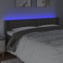 Cabecero con LED de terciopelo gris oscuro 183x16x78/88