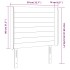 Cabecero con LED de terciopelo gris claro 83x16x118/128