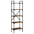 Librería de 5 estantes madera roble ahumado 56x31,5x174