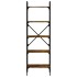 Librería de 5 estantes madera roble ahumado 56x31,5x174