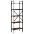 Librería de 5 estantes madera marrón roble 56x31,5x174