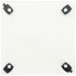 Soportes ruedas plantas 4 uds cuadrado vidrio templado 35x35
