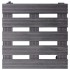 Soportes con ruedas para plantas 4 uds gris WPC 30x30x7,5