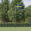 Mástil y bandera de Suecia aluminio 5,55 m
