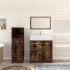 Set de muebles baño 3 pzas madera contrachapada roble
