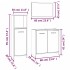 Set de muebles baño 3 pzas madera contrachapada roble