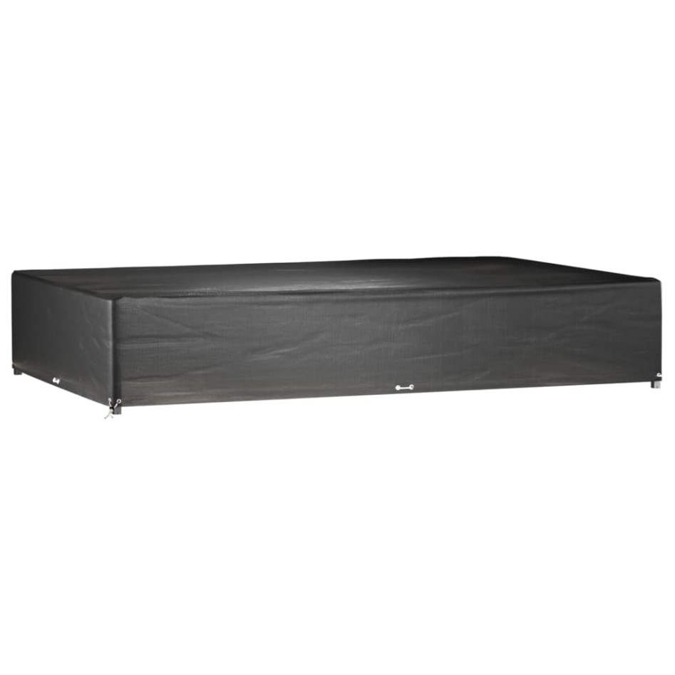 Fundas muebles jardín 2 uds 16 ojales rectangular 325x205x60