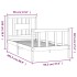 Estructura de cama sin colchón madera maciza de pino 90x200