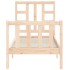 Estructura de cama individual con cabecero madera