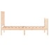 Estructura de cama individual con cabecero madera