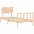 Estructura de cama con cabecero madera