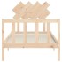 Estructura de cama con cabecero madera