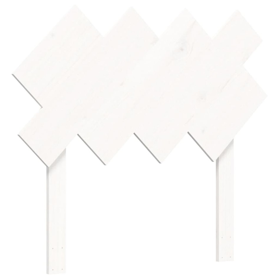 Estructura de cama sin colchón madera de pino blanca 90x200