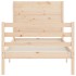 Estructura de cama con cabecero madera
