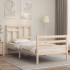 Estructura de cama con cabecero madera